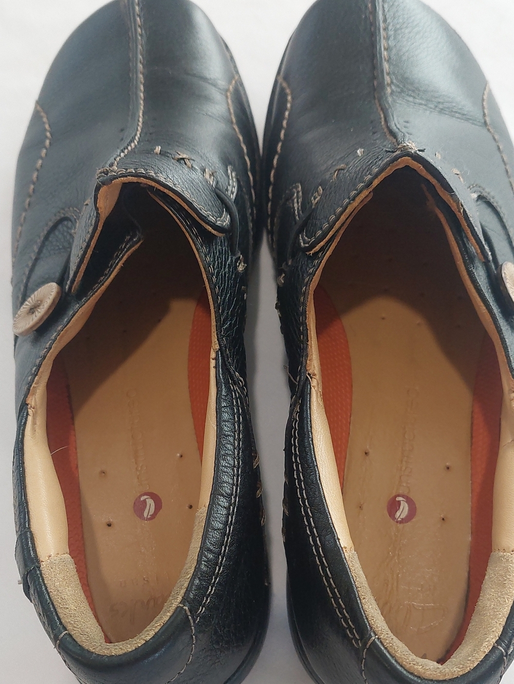 Clarks Brown Slip On Shoes Size 8 - Picture 7 of 7